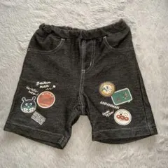 アンパンマン　デニム風　ハーフパンツ　90