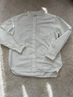 無印良品　 洗いざらしオックススタンドカラーシャツ