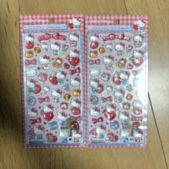 正規品　第二弾　サンリオボンボンドロップシール　キティ　赤