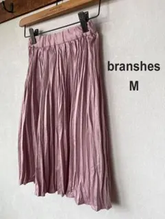 branshes ワッシャープリーツスカート Mサイズ ピンク キラキラスカート