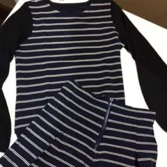 【ティティベイト】ボーダートップス&ショートパンツ/セットアップ