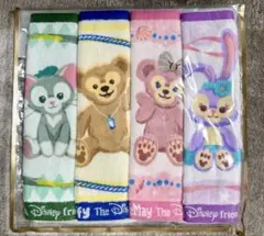 ディズニー ダッフィーフレンズ ミニタオル 4枚セット新品