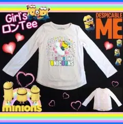 ミニオンズ　minions　子供用　長袖　ロンＴ　ピンク　7　130cm　女の子