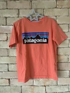 Patagonia キッズ 半袖Tシャツ オレンジのサムネイル
