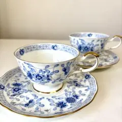 NARUMI Bone China ミラノ カップ ＆ ソーサー 2客 ペア