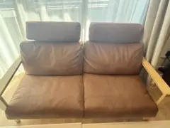 関家具　ダーマⅡ 2人掛けソファ スーパーレザーテックス