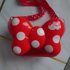 ディズニー　ミニー　リボン型ポップコーンケース