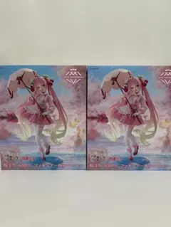 桜ミク AMP+ フィギュア 桜ドレスver. 2体セット 未開封 TAITO
