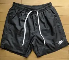 NIKE ウーブン ショートパンツ Sサイズ 黒 ナイロン ハーフ