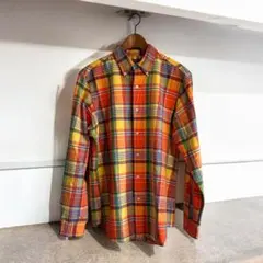 ポロラルフローレン 現行タグ マドラスチェック ビタミンカラー 美品