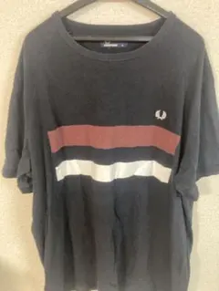 Fred Perry ブラックストライプ Tシャツ L
