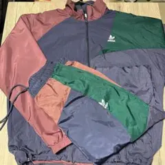 adidas アディダス　メンズナイロンジャケット　セットアップ