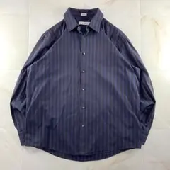 極美品　Calvin Klein　ストライプシャツ　きれいめ　モード　オフィス