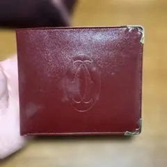 ヴィンテージ　Cartier 二つ折り財布　使ってません　キレイです