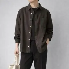 無印良品［M］大人カジュアル◎コットン100%◎厚手◎メンズ◎フランネルシャツ