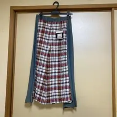 チェック柄デニムパンツ　ツモリチサト新品未使用のサムネイル