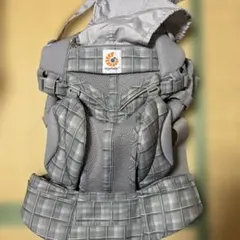 ergobaby 抱っこ紐 グレー チェック柄　オムニ360　クールエア