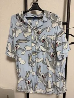 Bugs Bunny アロハシャツ ライトブルー M