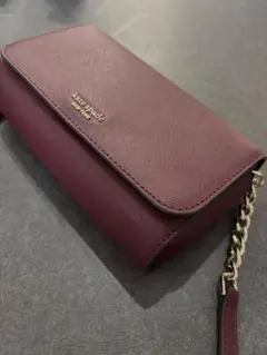 kate spade バーガンディ ショルダーバッグ