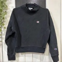 Champion ブラック リバースウィーブ トレーナー M