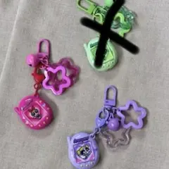 パワーパフガールズ たまごっち風 キーホルダー セット 平成レトロ チャーム