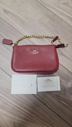 COACH コーチ 53193 ロゴ アクセサリーポーチ レザー レディースのサムネイル
