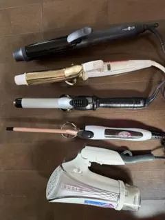 ドライヤー、ヘアアイロン、コテ 5本セット