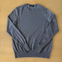 UNIQLO エクストラファインメリノクルーネックセーター ベージュ L