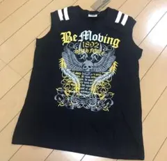 新品　スカル　ドクロ　激渋 タンクトップ　140 ブラックのサムネイル