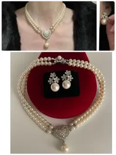 パールネックレス　ピアス　セット♥️可愛い✨