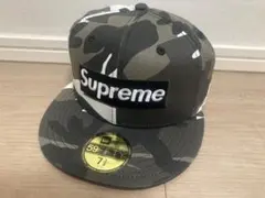 新品タグ付きSupremeニューエラコラボキャップ 7 3/8 25FW