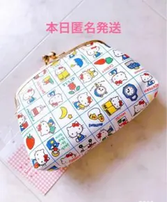 ハローキティ　レトロ　がま口ポーチ　タグ付き新品　本日発送　ラスト1