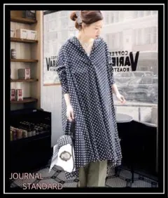 JOURNAL STANDARD ＊レースアップデザインAラインワンピ /ドット