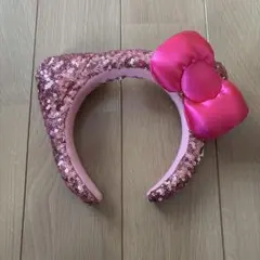 USJ カチューシャ キティ スパンコール ピンク