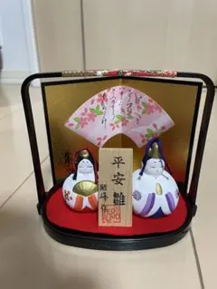 お雛様セット　コンパクトお雛様　昭峰作雛土鈴スワロフスキー　雛人形　鈴雛人形