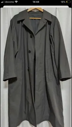 ユニクロu2024AW オーバーサイズステンカラーコート M ダークグレー