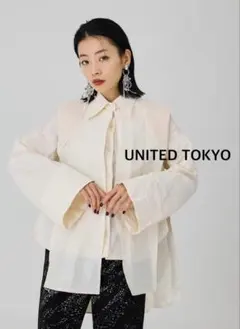 UNITED TOKYO シャーリングスリーブ ブラウス シャツ 0サイズ - メルカリ