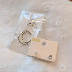 イヤリングとイヤーカフのセット