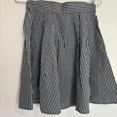 【earth music&ecology】ギンガムチェック　スカート　ひざ丈