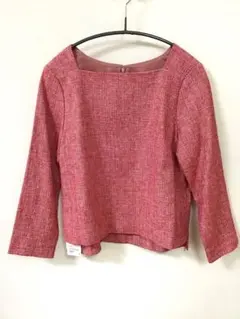 【最終価格】新品　タグ付き　グリーンレーベルリラクシング　ツイードブラウス