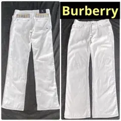 Burberry ブラックレーベル サイドライン ホワイトデニム　サイズ 73