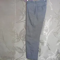 グレー チェック柄 スラックスメンズM レディースL可