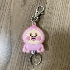 こびとづかん　カクレモモジリ ラバーリールキーホルダー