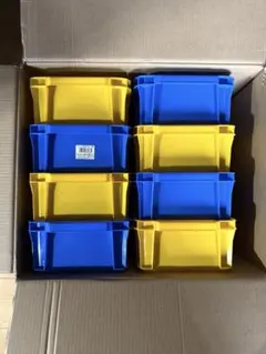 MADE IN JAPAN コンテナBOX 4.5L 青と黄　全8個