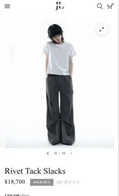jentlouis ジェントルイス Rivet Tack Slacks - メルカリ