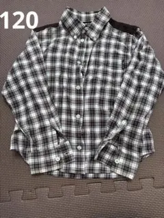 COMME CA ISM コムサイズム　長袖　チェックシャツ 120センチ