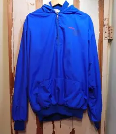 ☆US古着アノラックパーカー/プルオーバージャケット/青/L