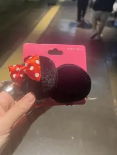 ミニーマウス ヘアアクセサリー ヘアクリップ