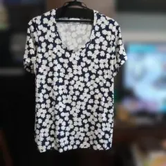 新品MARINA RINALDI VOYAGE 花柄 カットソー 半袖のサムネイル