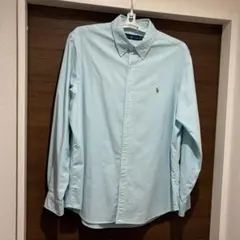 Ralph Lauren エメラルドグリーン ボタンダウン 長袖シャツ XL